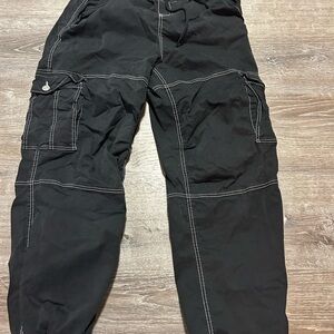 Garage Black Cargo Pants